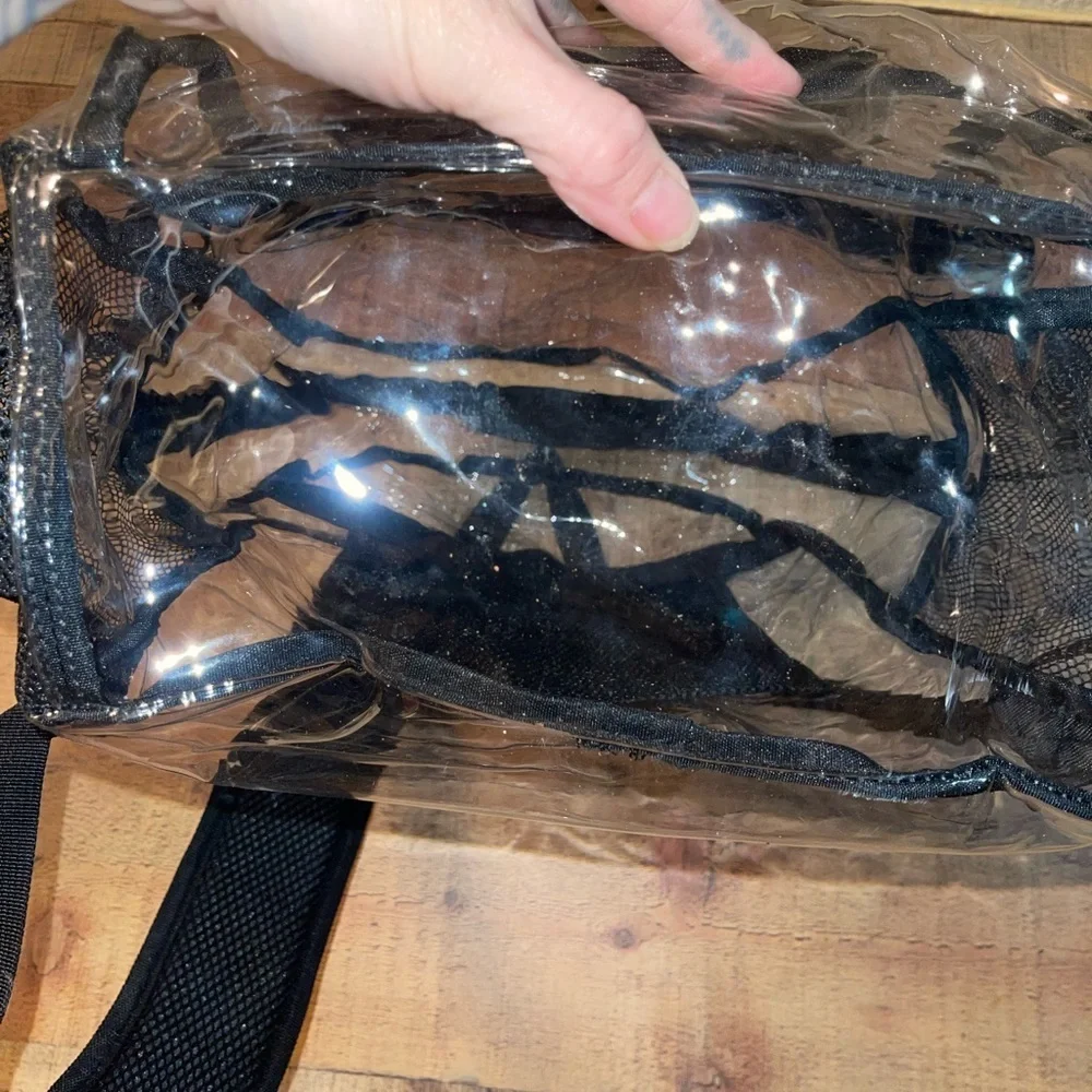 N/A clear backpack
